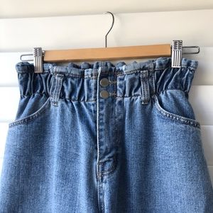 TWIK PAPERBAG WAIST BAGGY JEANS